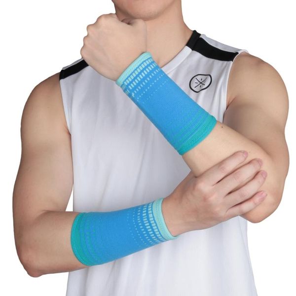 

wrist support 1pcs yoga volleyball hand sweat band brace breathable ice cooling tennis wristband wrap sport sweatband for gym, Black;red