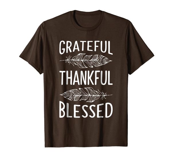 

thanksgiving shirts for women grateful thankful blessed tee, White;black