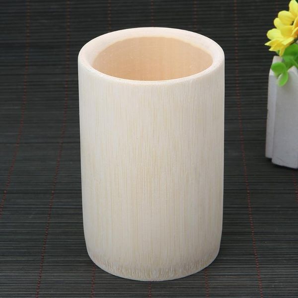 

mugs 2021 chinese traditional handmade natural solid bamboo cup for tea water sake coffee juice drinks wood 7.3x12cm wholesales