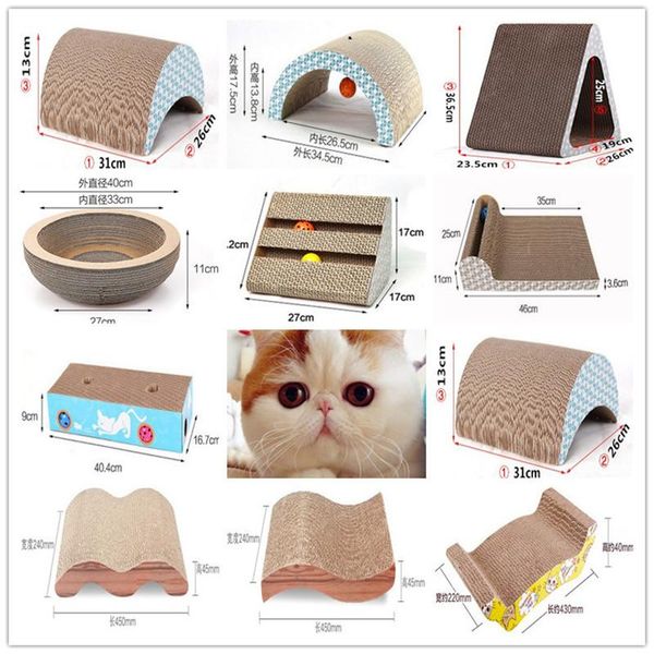

cat toys scratch board corrugated cardboard fun toy scratcher christmas interactive