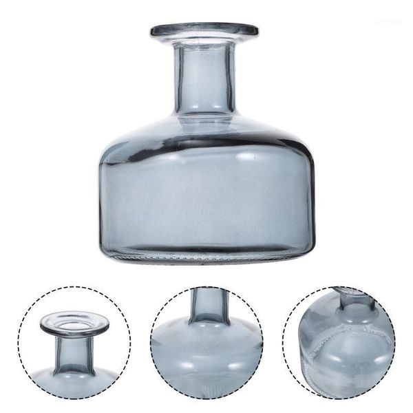 

storage bottles & jars 2pcs household glass empty simple fragrance (grey blue)