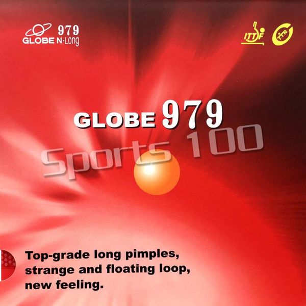

globe 979 long pips-out table tennis pingpong rubber with sponge raquets