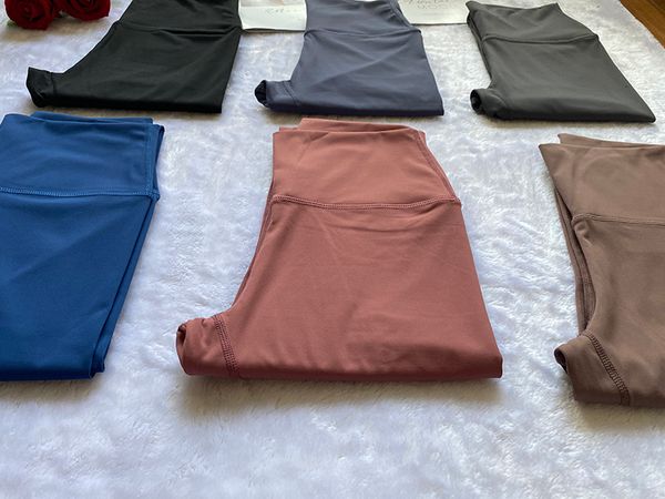 

naked lycra fabric comprehensive training yoga pants high waist sports gym wear leggings elastic fitness lady outdoor tr, Black
