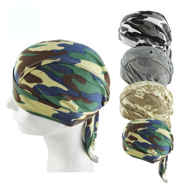 

beanies summer camouflage pirate hat mesh helmet bottom long tail head wrap cycling beanie skull cap