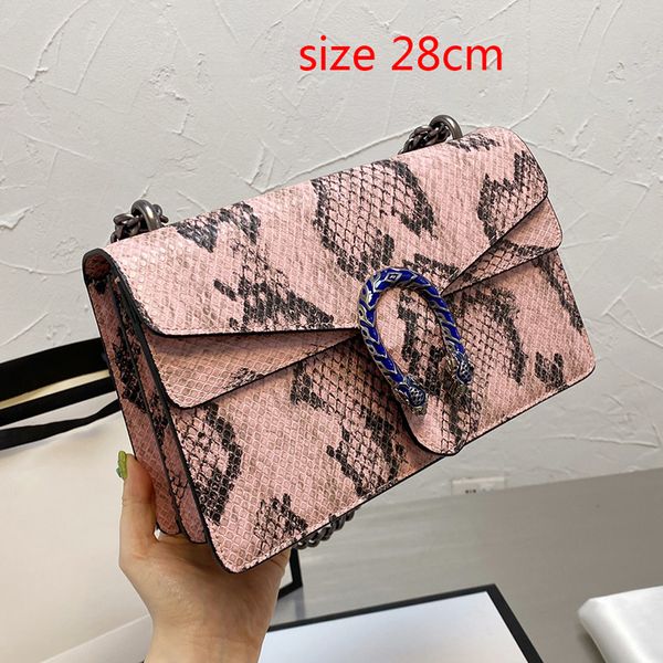 

fashion luxury women designers shoulder bag crocodile pattern snakeskin leather chain crossbody messenger female handbag wallet 4 colors 07