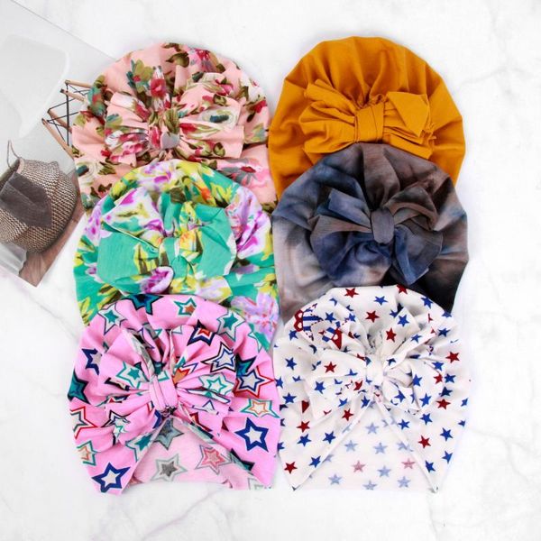 

caps & hats born infant toddler baby girls boys boy girl sun hat floral bowknot cap turban po props 9 colors, Yellow