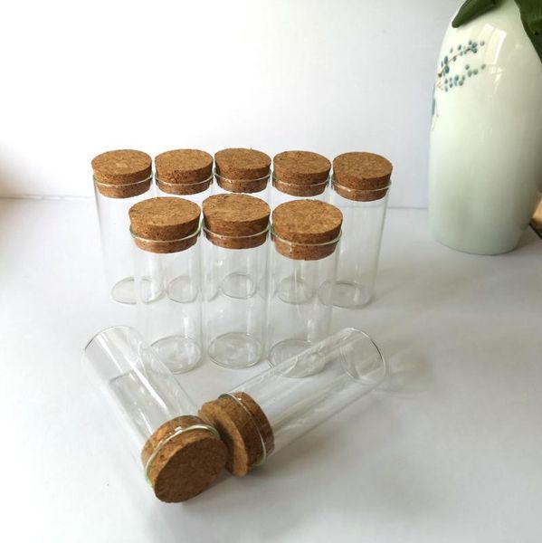 

lab supplies 12pcs/lot 30ml dia 30mm height 70mm clear glass test tubes with cork sers wishing bottle storage jars vials for wedding gif
