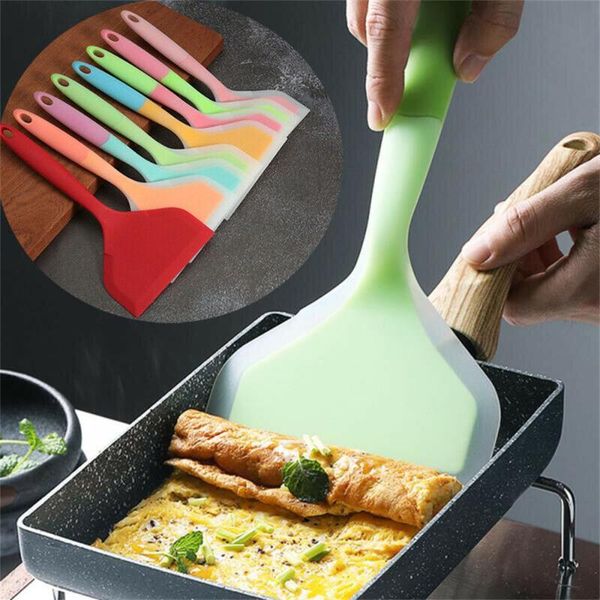 

baking & pastry tools silicone kitchen ware cooking utensils spatula beef egg scraper wide pizza shovel non-stick