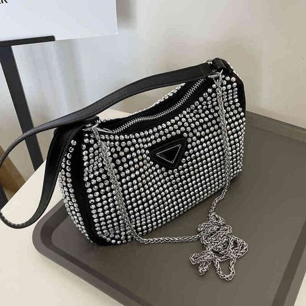 

84% off shop factory this year's popular bright diamond women's summer new fashion hand net red one shoulder armpit small square b