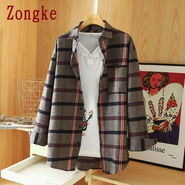

men's casual shirts zongke plaid harajuku shirt men clothing male japanese streetwear hip hop clothes -3xl 2021 arrivals, White;black