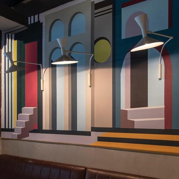 

wall lamps nordic long pole adjustable folding lamp modern designer art light for loft dining room study living bedside led