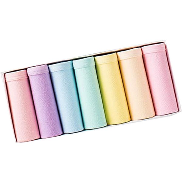 

7pcs/lot panties for women cotton briefs underwear solid color intimate lingerie underpants girls brifes 210730, Black;pink