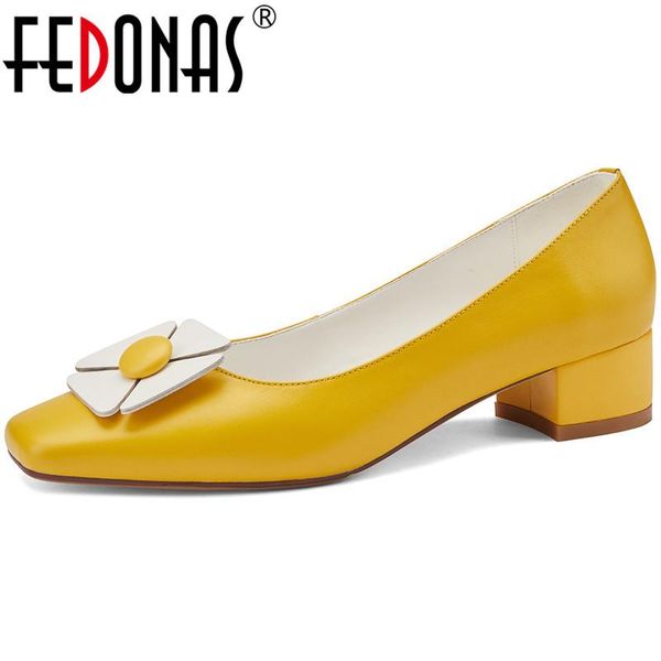 

sweet fashion genuine leather handmade shoes for women summer autumn thick high heels pumps wedding party woman dress, Black