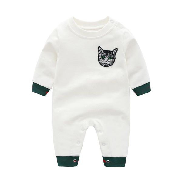 

arrival spring and autumn fashion born baby clothes white cotton long sleeve jumpsuit boy gir bodysuit jumpsuits, Blue