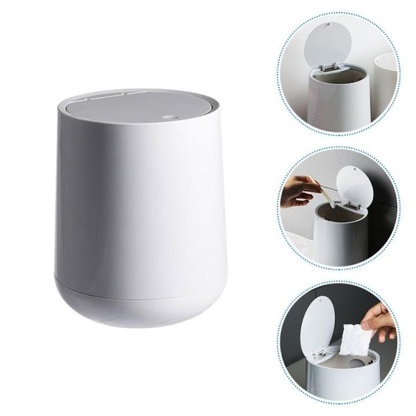 

waste bins 1pc nordic container mini storage bin office paper (gray)