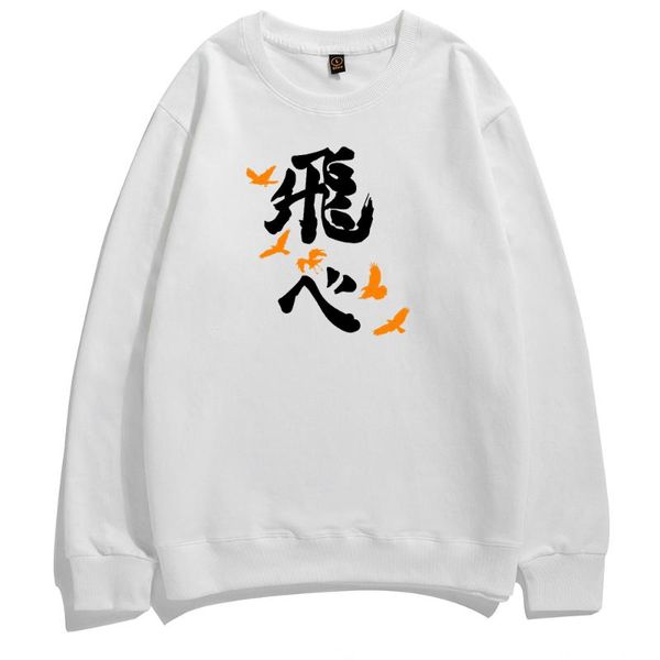 

men's hoodies & sweatshirts haikyuu manga graphic men japanese anime sweatshirt warm fashion hoodie funny harajuku pullover cotton stre, Black