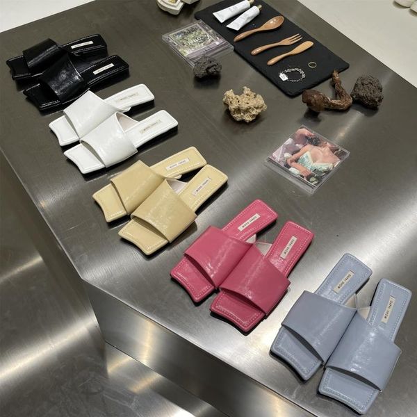 

slippers flat-bottom with peep-toe for women, Black