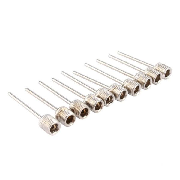 

bike pumps 12pcs air inflation needle inflating needles for sport balls basketball football soccor pump adaptor (silver)
