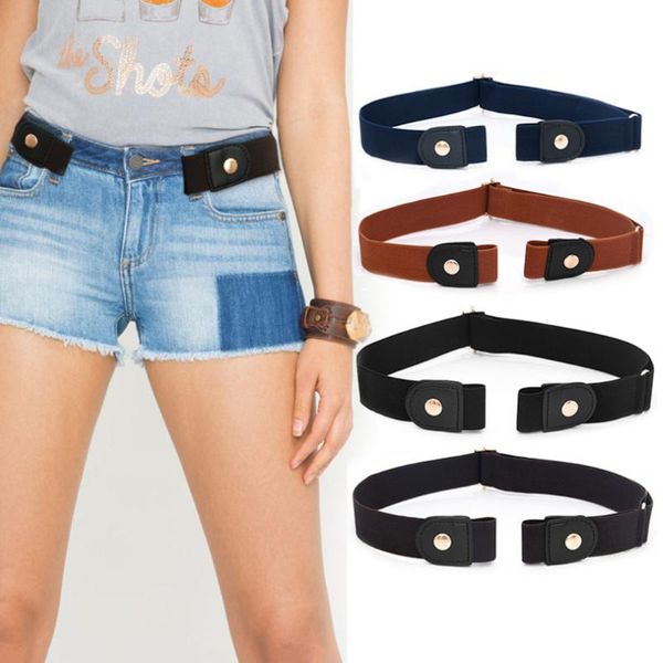 

belts belt without buckle for jean pants, dresses, elastic waist elasticity women / men, no lumps, hassle, Black;brown