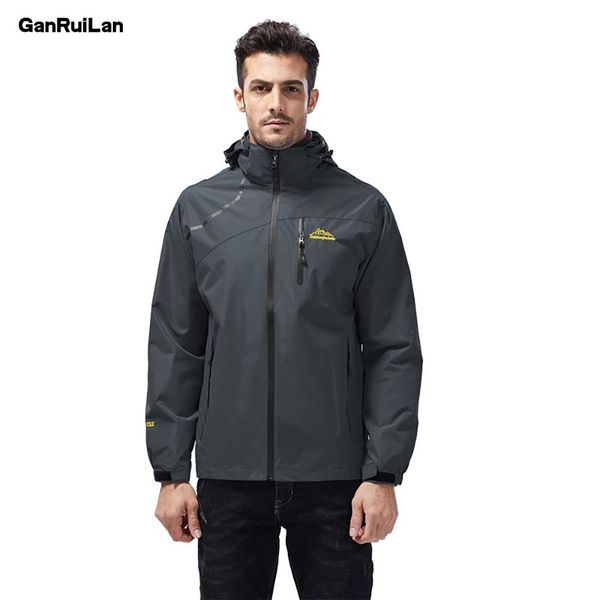 

casual jacket men's spring autumn army waterproof windbreaker coat male breathable uv protection overcoat b0823 210518, Black;brown