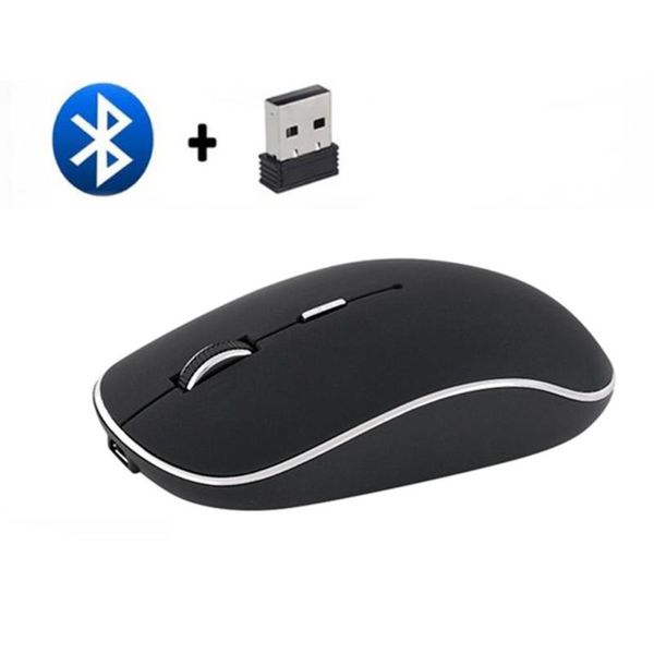 

mice 2.4g rechargeable wireless bluetooth usb dual mode gaming for pc laptop