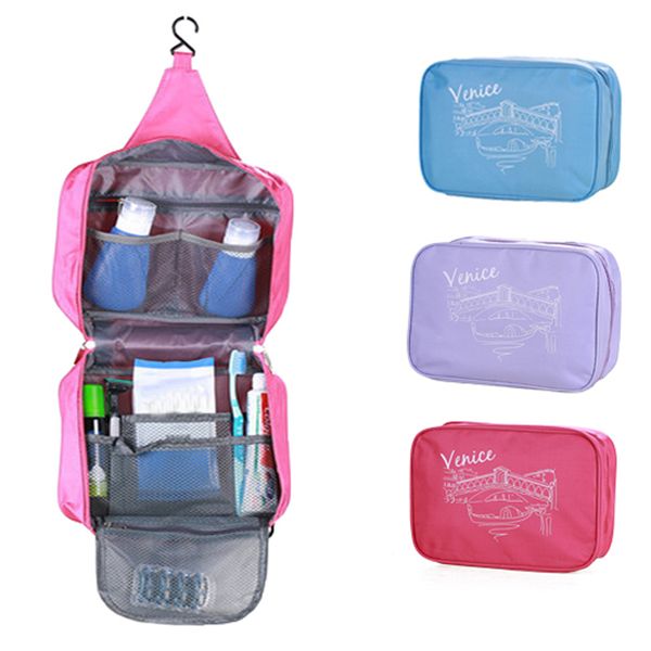 

foldable makeup pouch bathroom travel bag portable for cosmetics hanging bag