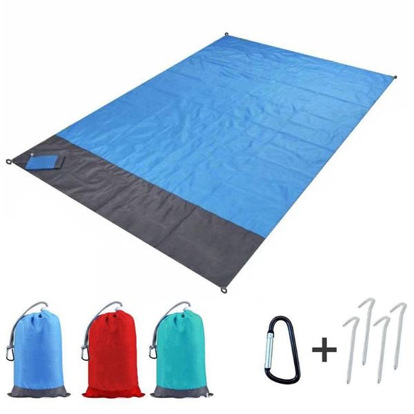 

portable outdoor waterproof nylon travel camping hiking picnic beach mat blanket pads