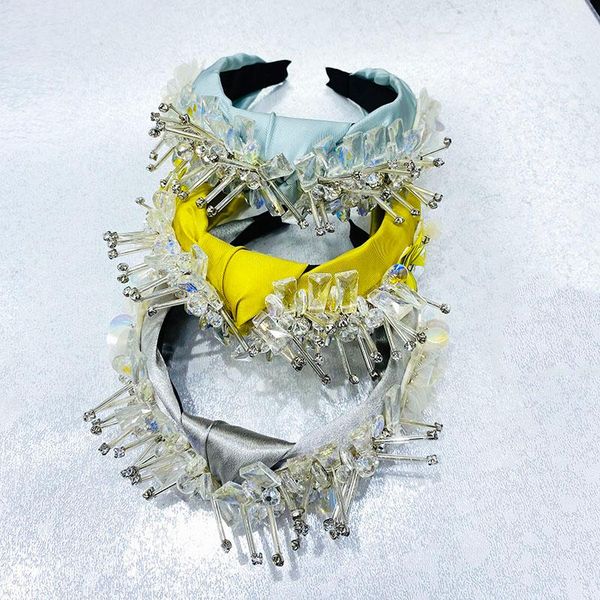 

hair clips & barrettes women's headband in baroque style, fashionable with crystals and gems korean elegant accessory pear, Golden;silver