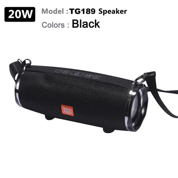 

portable wireless bluetooth speaker bass waterproof subwoofer 20w stereo outdoor music center fm radio speakers