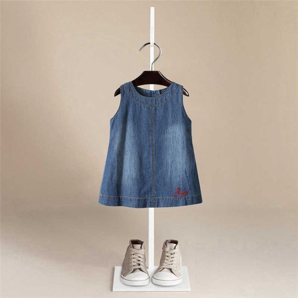 Bärenführer Mädchen Röcke Baby Mädchen Kleidung Sommer Entzückende Kinder Denim Rock Modis Button Jeans Rock Culottes Kurze Mädchen Q0716