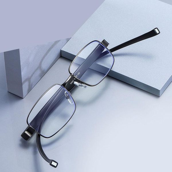 

sunglasses anti-blue light hanging neck presbyopia magnetic portable reading glasses filter blue metal readers anti radiation, White;black