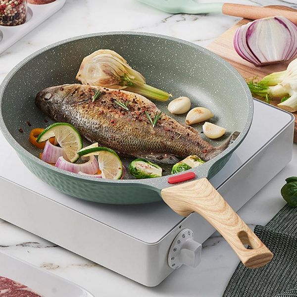 

non-stick frying pan maifan stone pancake egg steak pot pizza panckae pans cooking tools uncoated fried kitchen