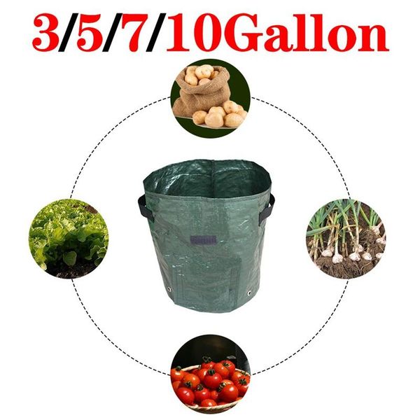 

planters & pots 1pcs vegetable plant grow bag planting container home garden tool diy potato planter thicken pot pe cloth