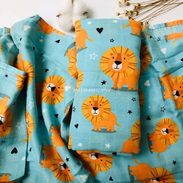 

blankets & swaddling 120x120cm baby muslin receiving blanket infant swaddle wrap born soft breathable gauze sleepsack stroller cover dropshi