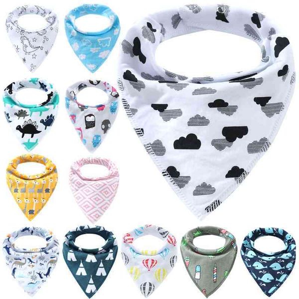 

baby saliva eating bib ins new baby bib double triangle towel