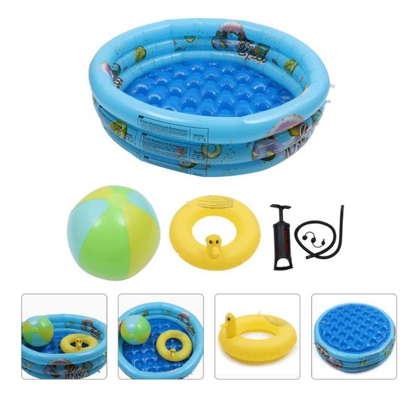 

inflatable floats & tubes 1 set of thick swim ring pool toys beach durable swimming