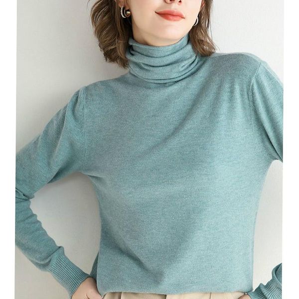 

women's sweaters cashmere style for autumn and winter pullover slim-fit knit low waist jersey solid color all-match slim turtleneck swe, White;black