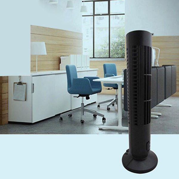 

electric fans creative mini usb vertical bladeless air conditioner handheld portable cooler desksilent cooling tower fan home office