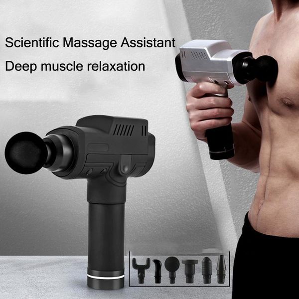 

tissue massage gun muscle massager pain management after training exercising body relaxation slimming shaping relief electric massagers