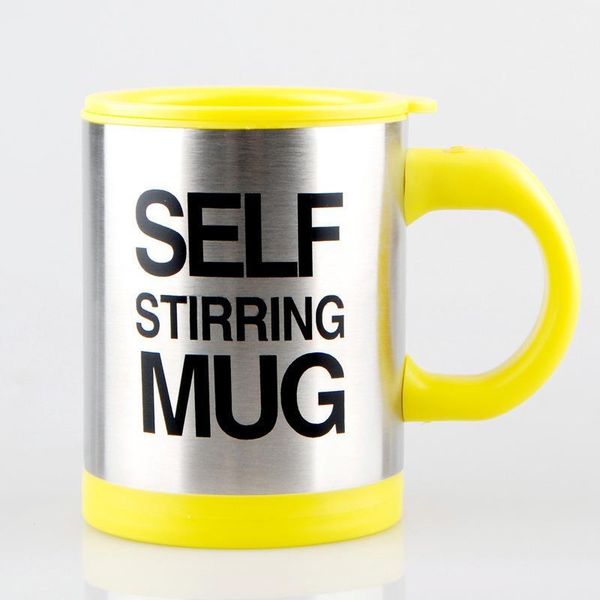 

mugs electric stainless steel auto self stirring coffee mug mixing cup 400ml