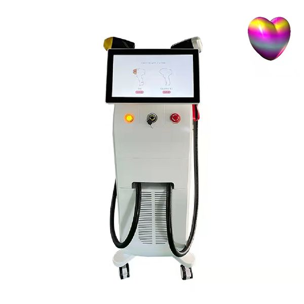 

triple wavelength diode laser 808 755 1064nm professional high power laser hair removal machine, Black