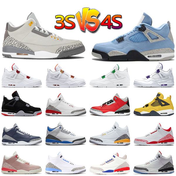 

jumpman 3 4 cool grey sport shoes authentic 4s university blue yellow basketball sneakers for mens women fire red black cat georgetown 3s tr