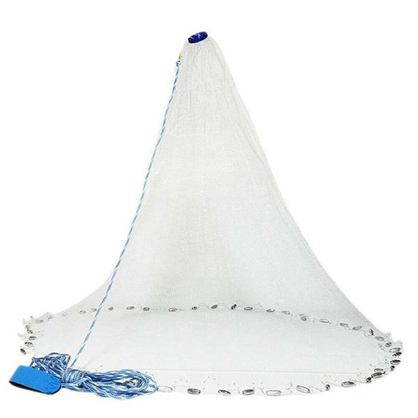 

selling hand throw fishing cast net spin bait sinker diameter full spread mesh equipment accessories