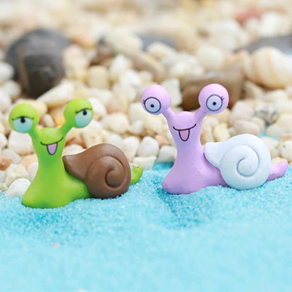 

garden statue snail ornament miniature resin simulation micro landscape decoration diy moss potted craft decorative objects & figurines