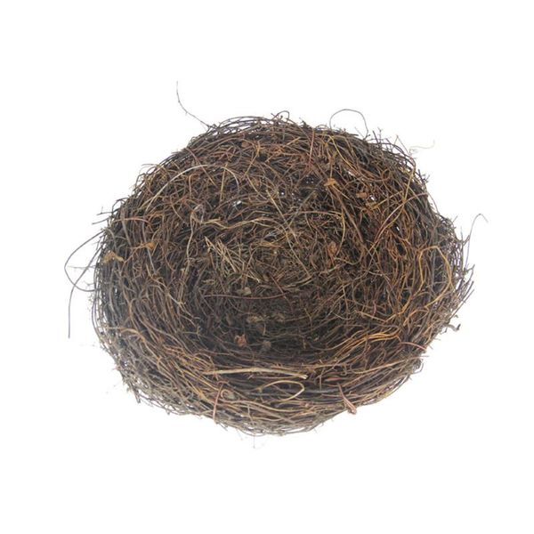 

5pcs 15cm easter vine bird nest creative rattan ornament decor cages