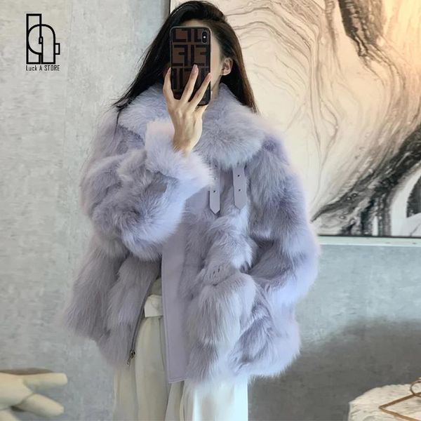 

women's fur & faux winter women coats loose large size female one piece of jackets think warm lady bontjas dames peludos mujer, Black