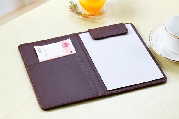 

business card files promotion a5 a6 leather file folder el restaurant pu menu folders magnetic cash clip accounts recording office 1195