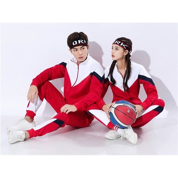 

designer couples tracksuits casual patchwork slim running 2pcs sets fashion couples plus size clothing, Gray