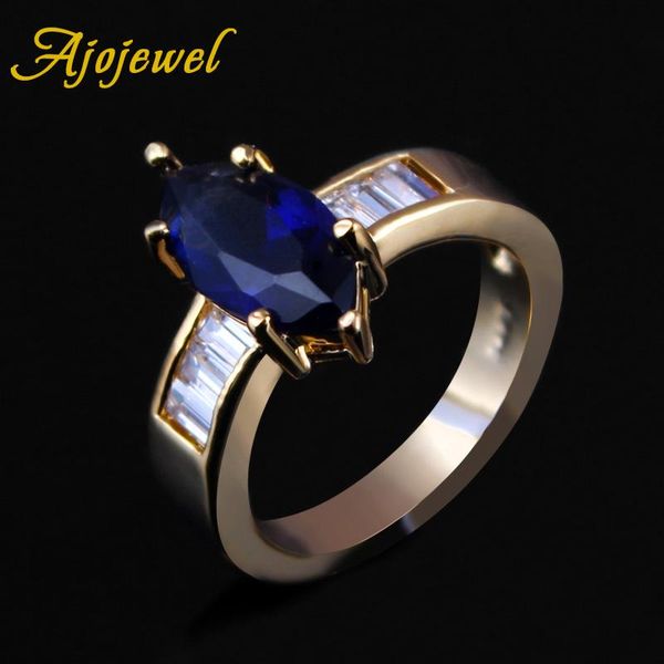 

wedding rings ajojewel purple/green/blue stone bands cubic zirconia woman ring size 8 anillo femenino, Slivery;golden