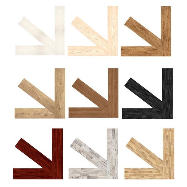 

wall stickers 3pcs vintage wood grain floor sticker waterproof self-adhesive diy bedroom bathroom living room home decoration